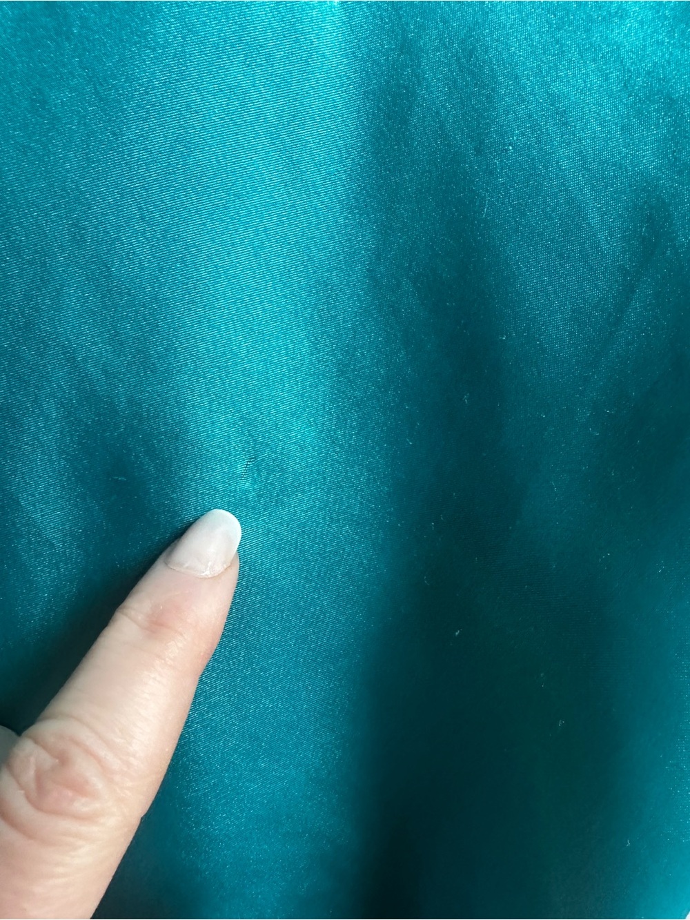 Vintage Victoria’s Secret Teal Satin Sleep Dress Y2K Slip Lingerie Mini Sz M - Picture 9 of 10